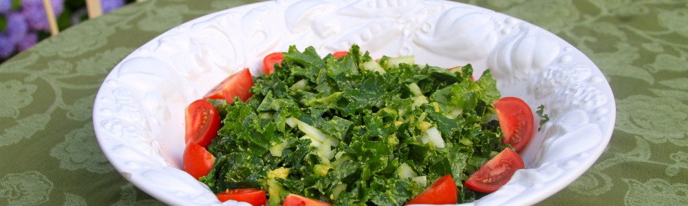 paleo kale avocado salad
