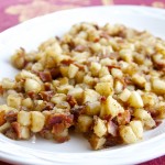 cassava and bacon hash