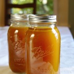 ball jars homemade chicken stock