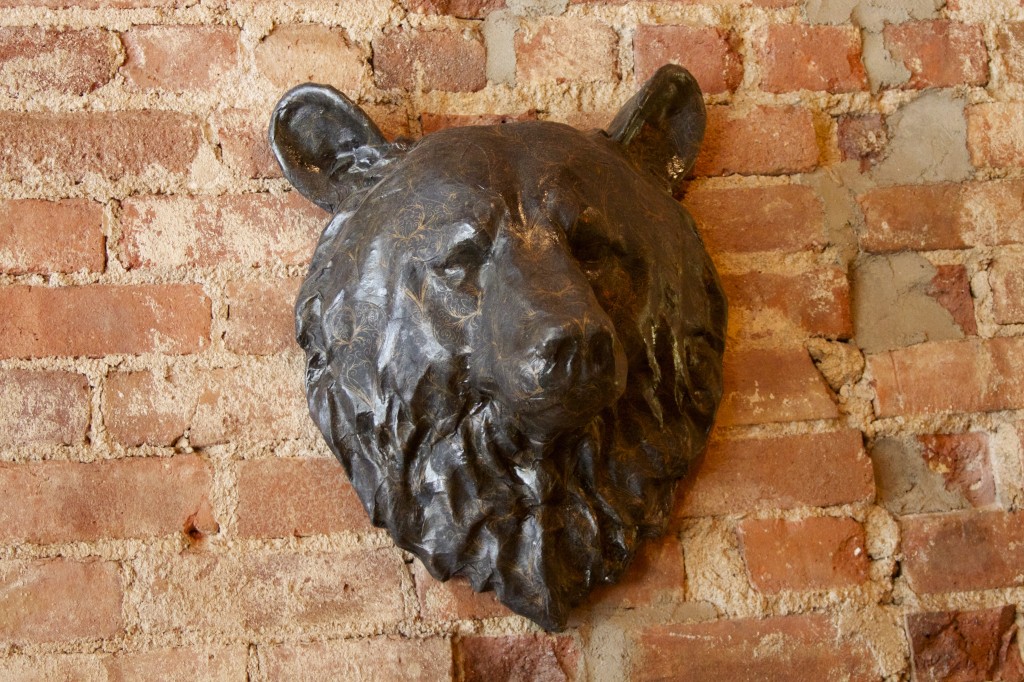 bear on wall
