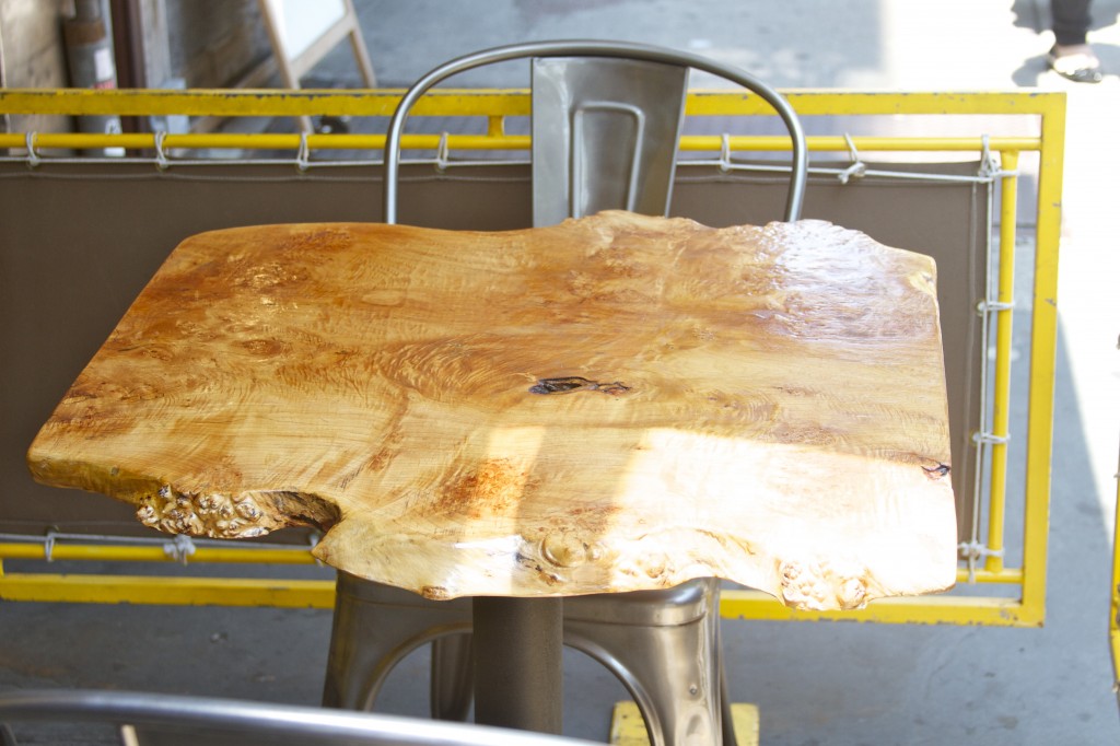 bareburger wooden table Bareburger Wooden Table