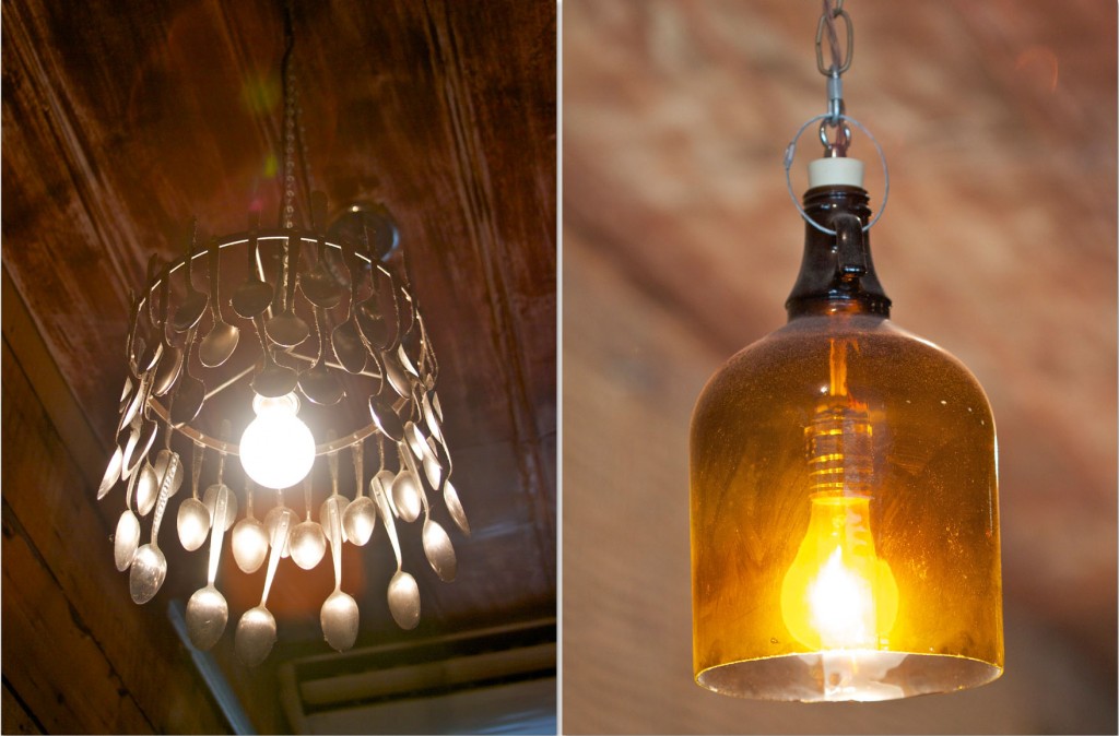 sidebyside lights Bareburger light fixtures