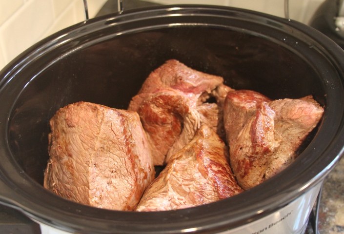 Paleo spirit barbacoa beef in crockpot