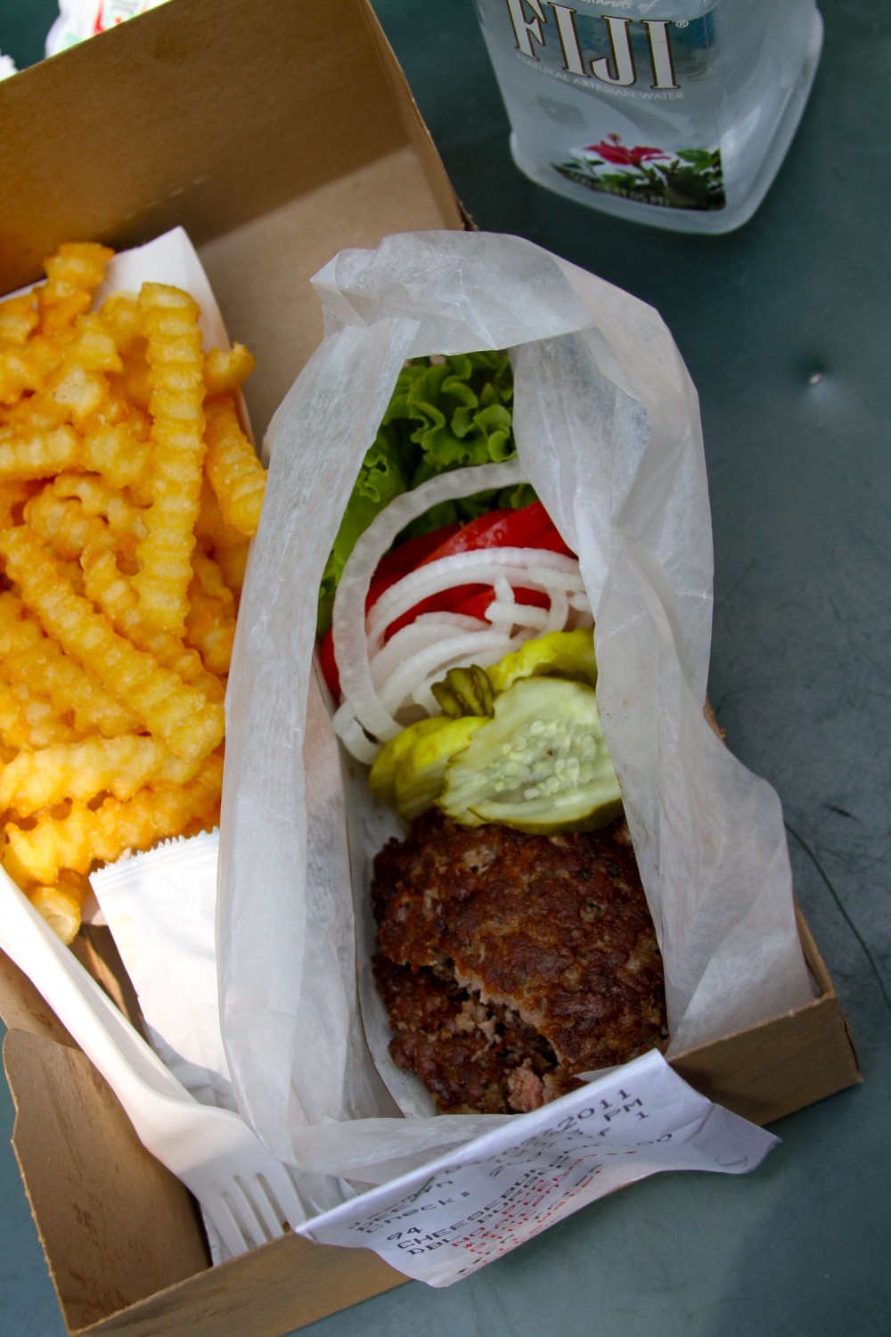 Bunless double burger at Shake Shack Paleo Spirit