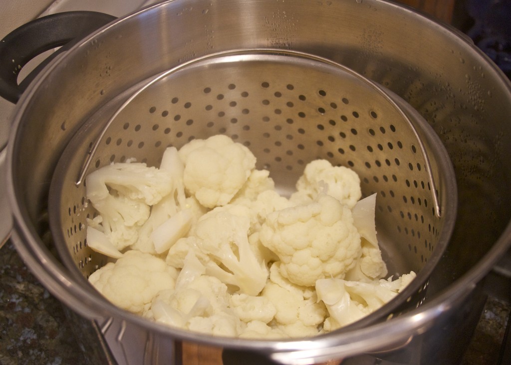 pressure cooked cauliflower