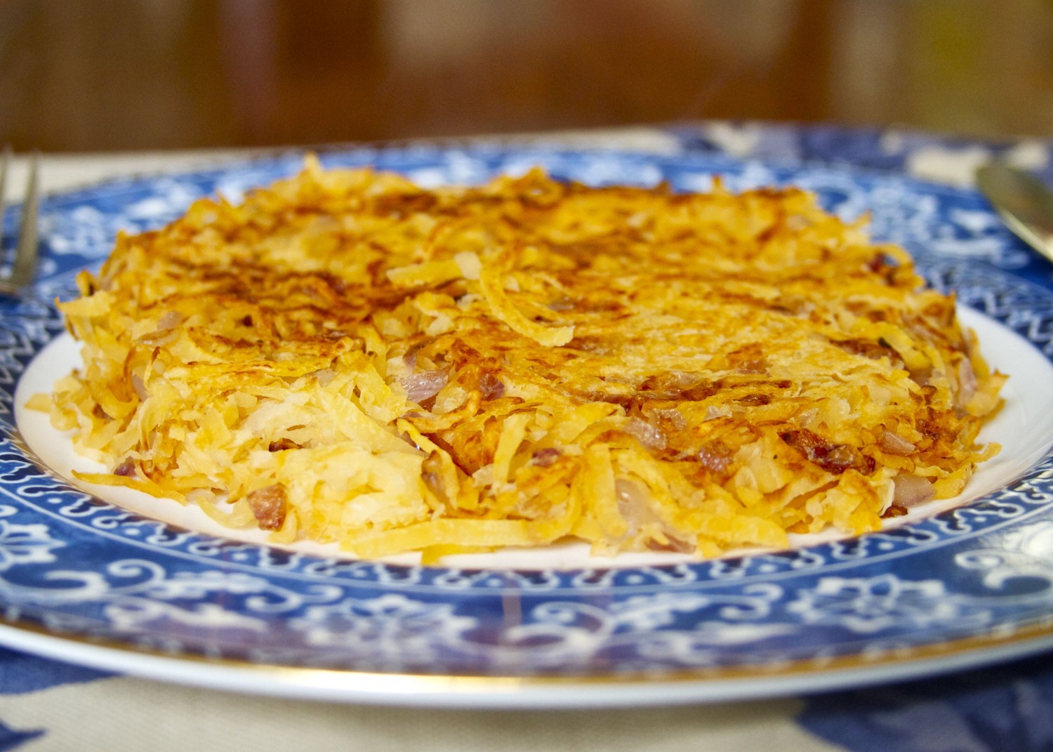 Rutabaga Hash Browns with Pulled Pork
