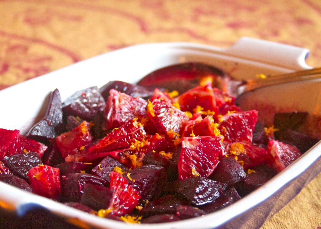 roasted beets and blood oranges