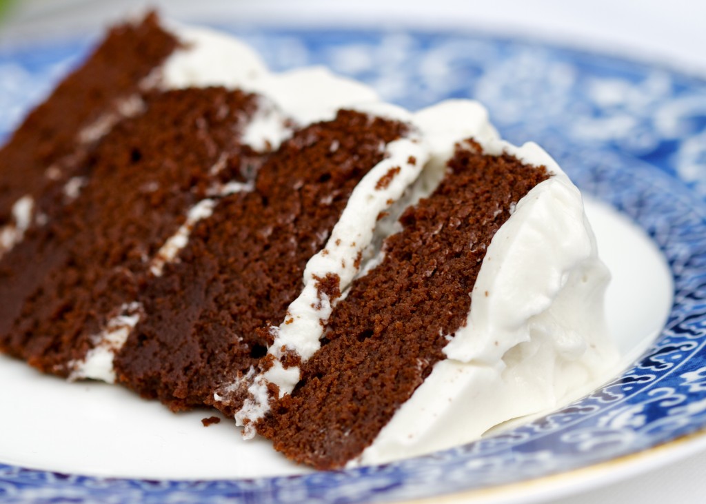 paleo chocolate cake slice