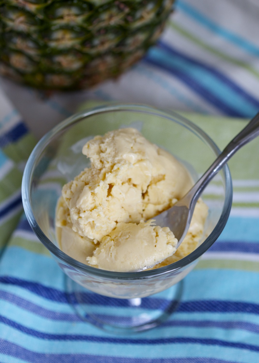 Pineapple Coconut Ice Cream (Paleo & DairyFree)