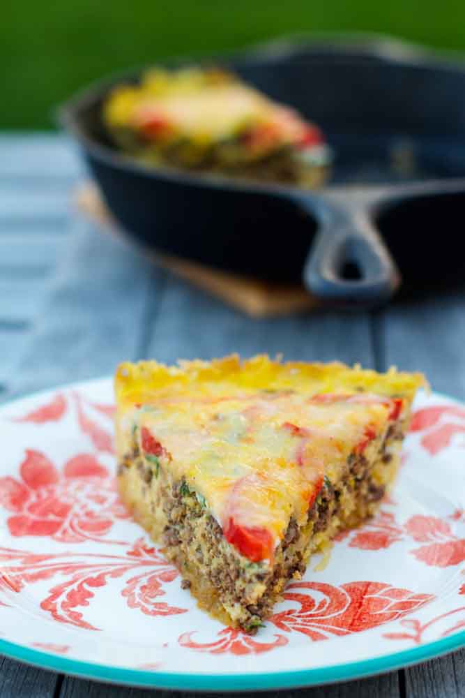 single slice quiche with skillet Paleo Spirit