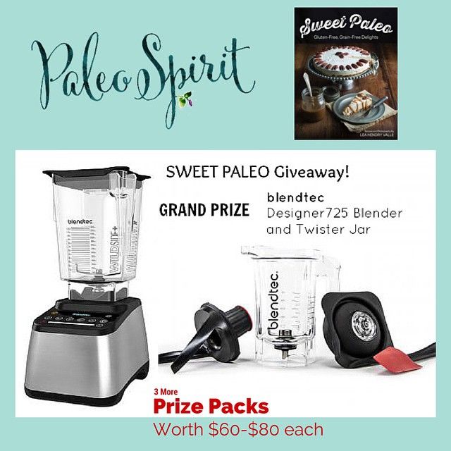 Paleo Spirit Giveaway: Win a Blendtec Blender and other prizes: Open through May 4th