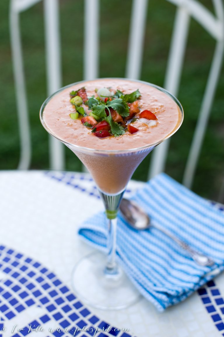 Spicy Watermelon Gazpacho Vegan and Paleo Paleo Spirit