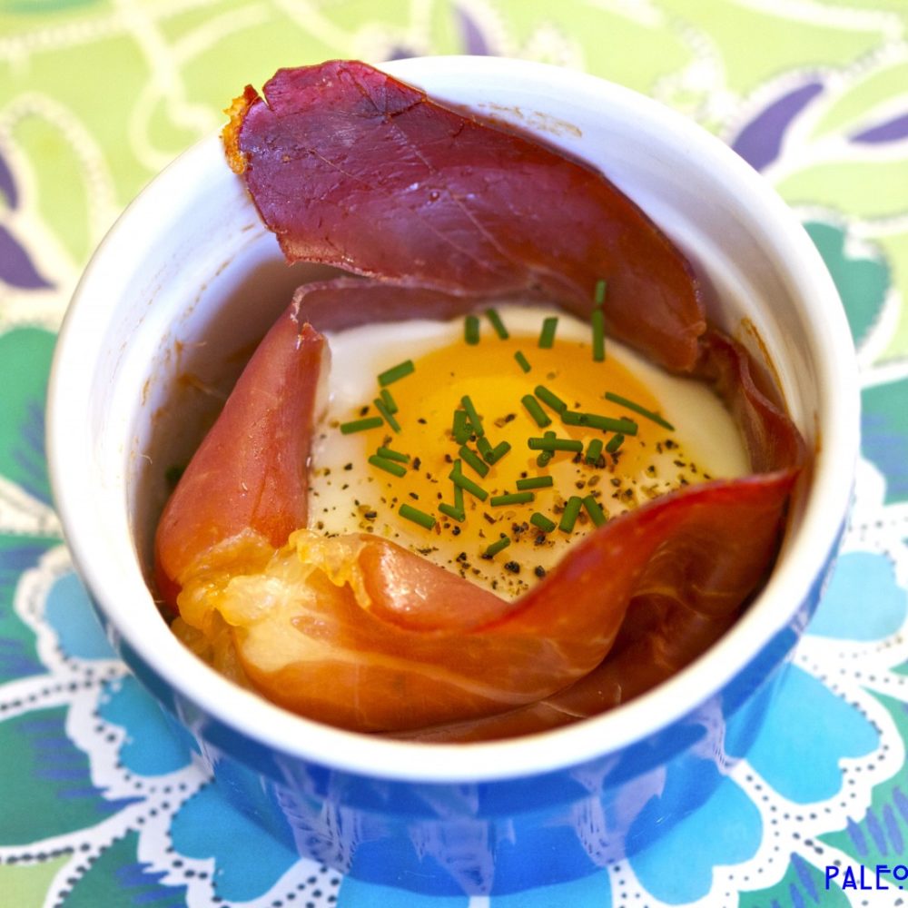 Baked Eggs In Prosciutto Cups
